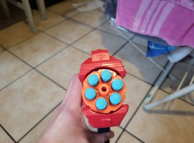 Minecraft bow and arrow nerf and 6 shooter nefr