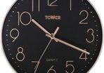 Rose Gold Wall Clock, Black 30 cm T878500RB