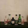 Spirit Bottles/Six Minature Glass Bottles x 6 Image 2