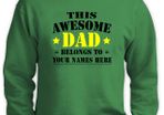 Personalised With Names Dad Sweatshirt Best Fathers Day Gift