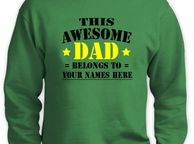 main image for ad Personalised With Names Dad Sweatshirt Best Fathers Day Gift