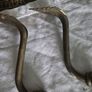 Brass Coathooks Vintage Antique brass set of 5 original coathooks Image 5