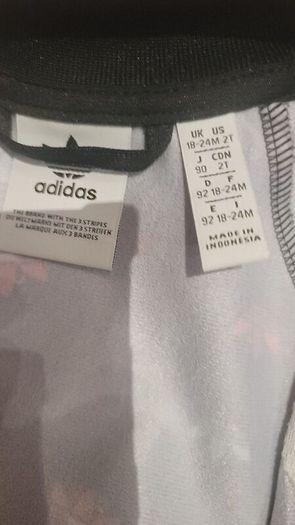 Adidas Originals Toddler Kids Sport Collection Tracksuit 12-18 months