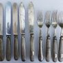 Vintage mixed set of Elkington & Co. silver-plated flatware 1800s Image 4