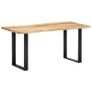 Dining Table 160x80x75 cm Solid Mango Wood Image 9