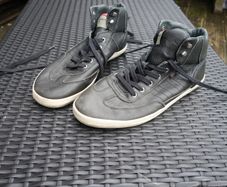 Camper mens blue/black leather ankle shoes