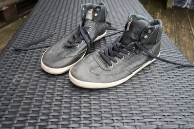 Camper mens blue/black leather ankle shoes