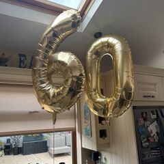 60 number balloons