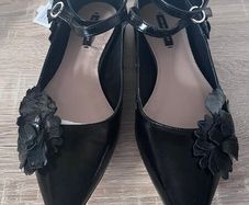 Beautiful Zara Ballet Flat Black Shoes