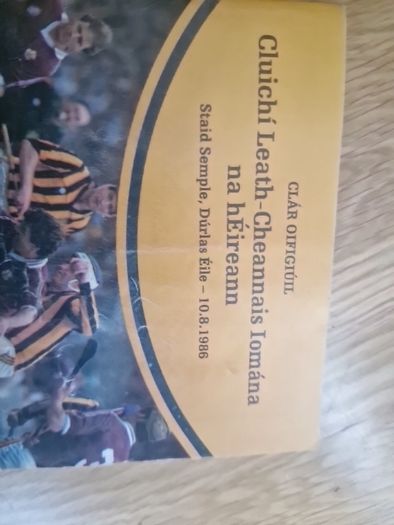 Vintage 1986 GAA Hurling Programme Kilkenny v Galway (All-Ireland Semi-Final)