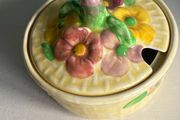 Wade  floral  lidded pot