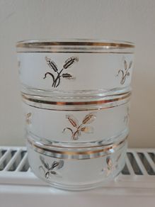 3 Italian Glass bowls 1980s