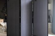 170 x 165 cm, Fabric Room Divider / Balcony Privacy Screen, Folding, Grey
