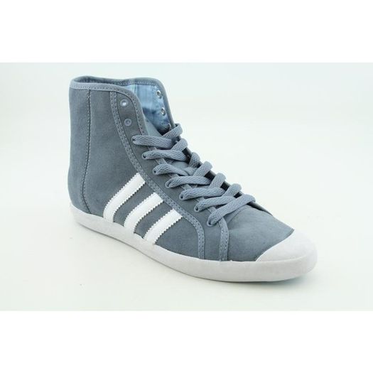 Adidas Originals Adria Grey Suede High Top Trainers Size Uk 4 NEW