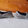 skechers empire sweet slip ons Size 8 eu 41 grey suade In like new condition Image 5