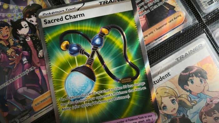 Sacred Charm ! Ultra Rare ! from Phantasmal Flames Set ! 2025 ! Pokemon Card !
