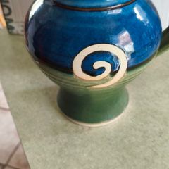 Stunning Jack O'patsy Irish Studio Pottery Water Custard Milk Pitcher Jug 18cm H
