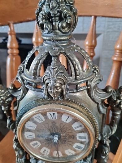 Brass effect clock