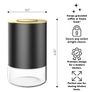 Kaffe Glass & Stainless Steel Coffee Storage Container - Round 12oz Image 4