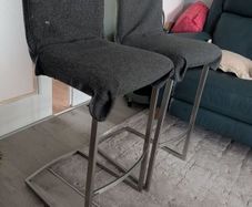stainless steel bar stool (covers not included)
