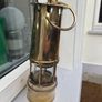 old  large  brass  miners lamp Image 2