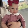 NEW SALE | Reborn Girl Dolls Lifelike Baby Doll 19 Inch Life Size Silicone Newborn Doll with Blue Eyes Realistic Reborn Girl Alive Soft Cloth Body Real Skin Details Toys Gift Image 3