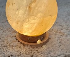 Rock salt lamp oval