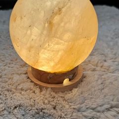 Rock salt lamp oval