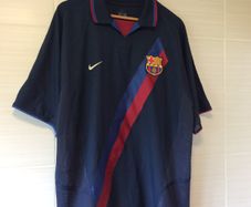 FC Barcelona Jersey. Official Nike Mens Away Jersey Season 2002-2003. Original From The Time. Not A Modern Day Remake.