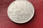 1966 Romania coin 3 Lei