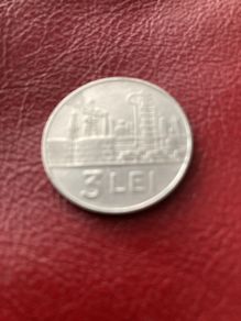 1966 Romania coin 3 Lei
