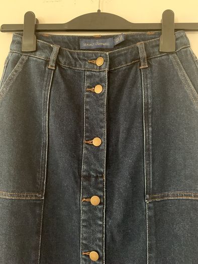 denim midi skirt Seasalt Cornwall