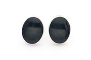 925 Silver Black Onyx Stud Earrings