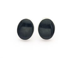925 Silver Black Onyx Stud Earrings