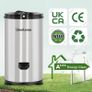 Spin Dryer 4kg by Umelome, Energy&Power Saving Spinner 2800 RPM Clothes Dryer, Energy Efficiency Class: A+++, Gravity Drain dryer, Silvery Image 4