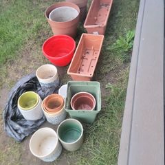 assorted pots