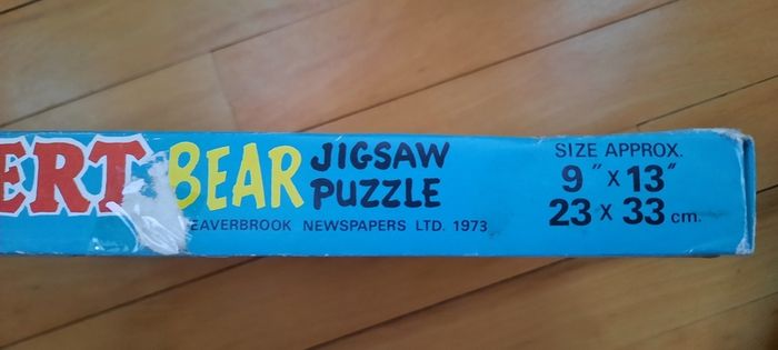 Vintage Rupert Bear Jigsaw Puzzle
