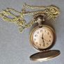 Quartz Vintage Style Pocket Watch, Botanical/ Rose Design. Image 2