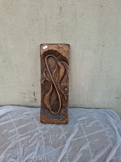 By post only hand carved frame