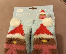 Cosy Christmas ladies socksOne Size