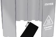 camping stove windbreak outdoor camping accessories 10 plates wind screen foldable camping gas stove windshield cookware equipment (FREE POSTAGE)