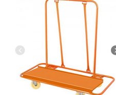 Cart Plaster Board Wheeled Trolley 1360kg Durable Panel