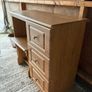 Dressing Table with 3 Drawers & Stool Image 2