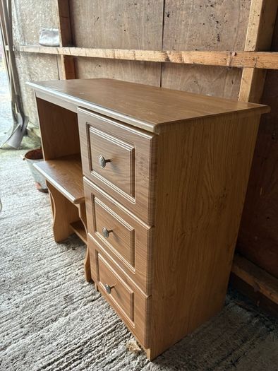 Dressing Table with 3 Drawers & Stool