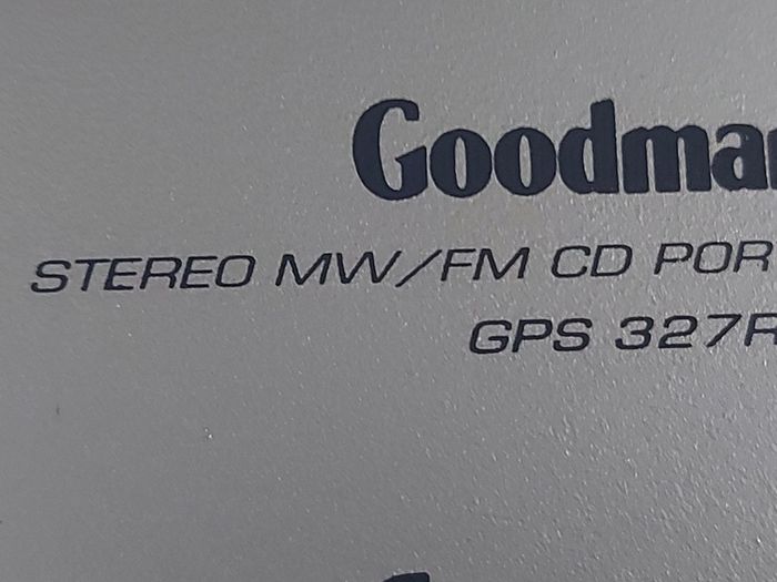GOODMANS Stereo MW-FM CD, Tape Portable System Model GPS 327R, Fourway Speaker System, in excellent cosmetic condition