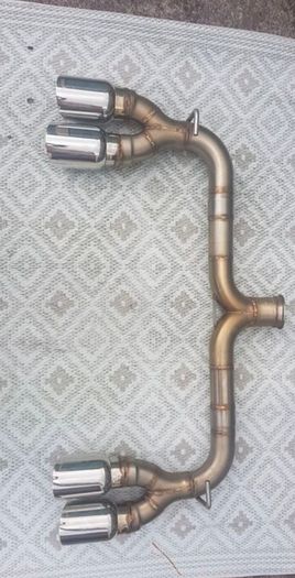 VW Golf R rear muffler delete