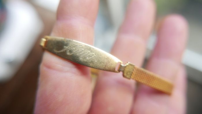 Vintage Gold Tone ANNA Bracelet 17cm