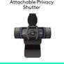 HD Pro Webcam, Full HD 1080p/30fps Video Calling, Clear Stereo Audio, HD Light Correction, Privacy Shutter, Streaming, Works With Skype,Zoom,FaceTime, PC/Mac/Laptop/Tablet/XBox - Black Image 6