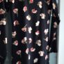 Miss Selfridge black floral print mini dress Sz 14UK Image 3