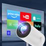 Mini Projector Portable 20000 Lux Projector 4K Supported 180 Rotation & Auto Keystone, Outdoor Compatible with TV Stick/Windows/iOS/Android/HDMI/USB Image 3